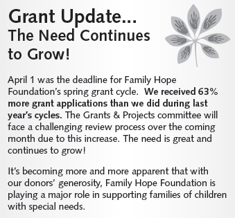 The Family Hope Foundation increase in scholarships