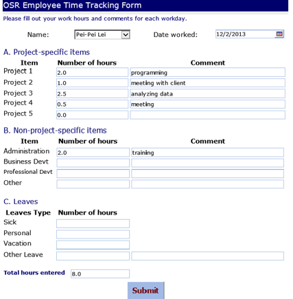 Project Management Access Database Template from aea365.org
