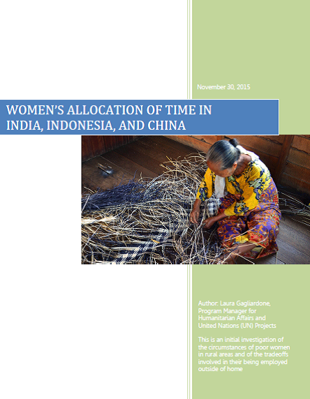 Women's Allocation of Time in India, Indonesia and China